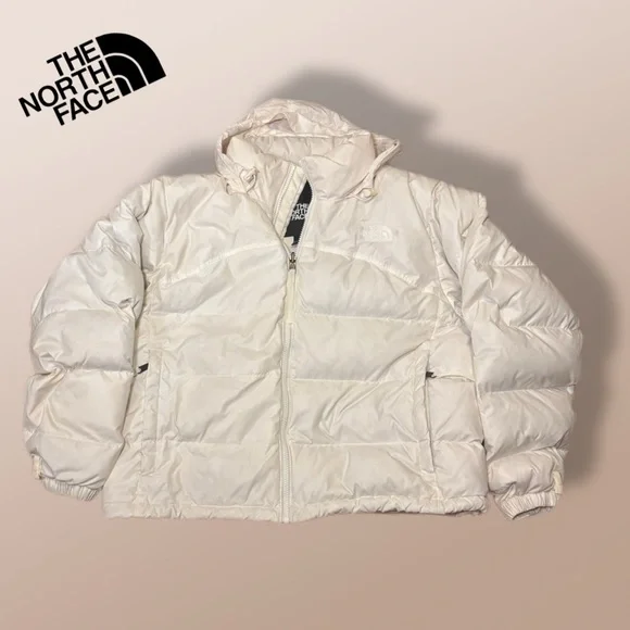 The North Face 2000 Retro Nuptse Puffer Down Jacket Gardenia White 700 Down XL - Picture 11 of 16